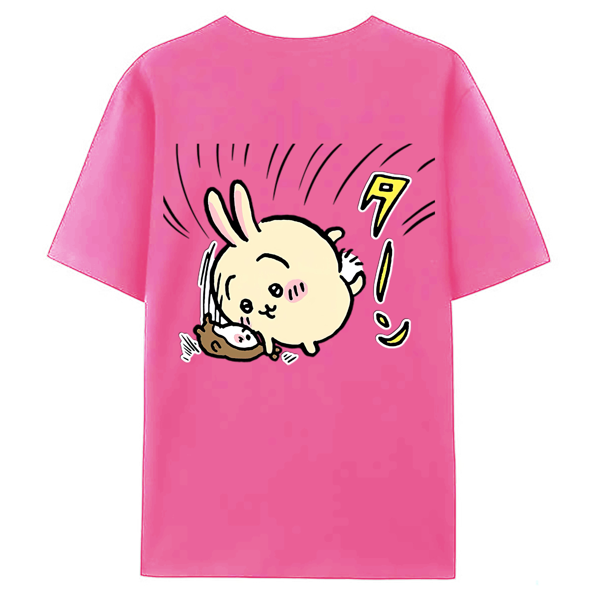 （画像用） ちいかわ うさぎ Chii-kawa usagi レディース半袖Tシャツ(バックプリント)